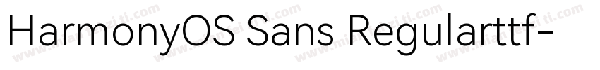 HarmonyOS Sans Regularttf字体转换